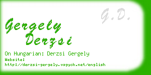 gergely derzsi business card